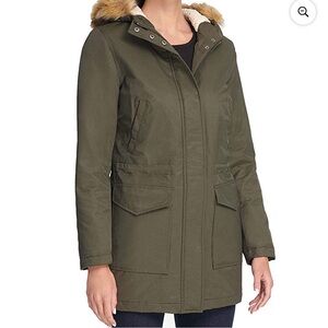 Levi's Olive Green Sherpa Lined Parka